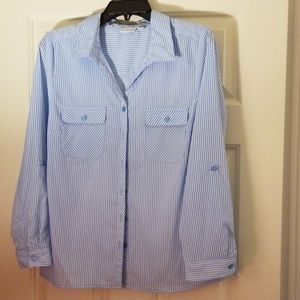 New Kim Roger's Striped Blouse